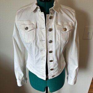 NWT Burberry Brit White Jean Jacket